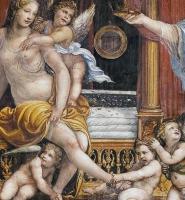 Il Sodoma Hochzeit des Alexander und der Roxana, Detail, Villa Farnesina