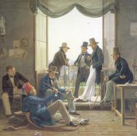 Constantin Hansen - A Group of Danish Artists in Rome 1837