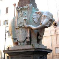Elefant als Sockel für den Obelisk an Santa maria sopra Minerva