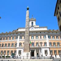 Obelisk an der Piazza Montecitorio