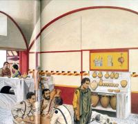 Rekonstruktion des Termopolius in Ostia Antica