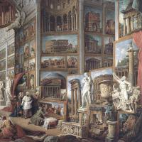 Giovanni Paolo Pannini - Galleria-di-quadri-con-viste-della-antica-Roma 1758