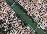 Trastevere, Rom (google earth)