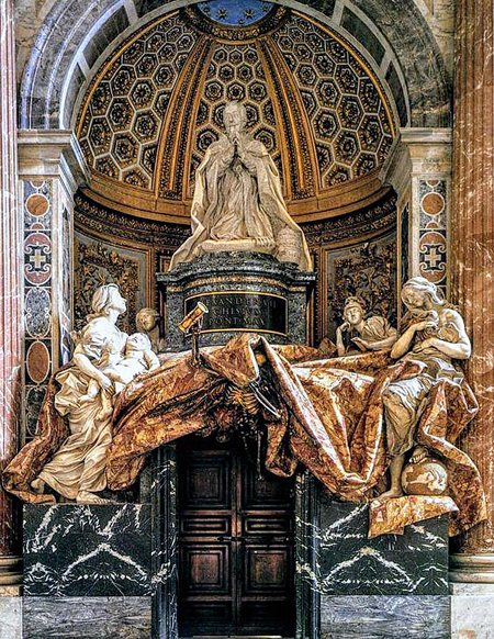 Gian Lorenzo Bernini Grabmal des Alexander VIIl. Chigi in der Peterskirche Rom