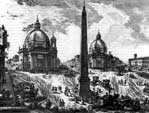 Piazza del Popolo gestochen von Giambattista Piranesi