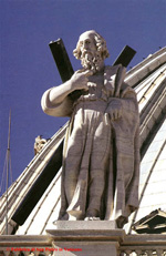 Hl.Andreas, Sankt peter rom fassade